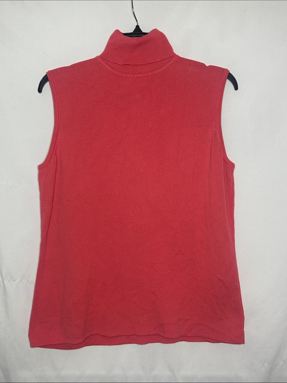 DESIGNERS ORIGINALS | Vintage Knit Mock Turtleneck Sleeveless Blouse 100% Cotton